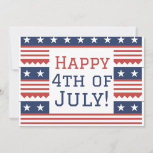 Feliz 4 de julho Festa do Dia da Independência