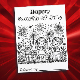 Feliz 4 de julho | Página de Coloração