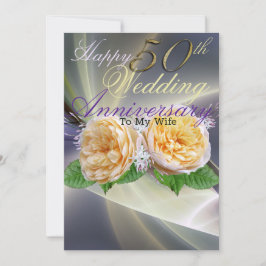 Feliz 50º aniversário do casamento com a minha esp