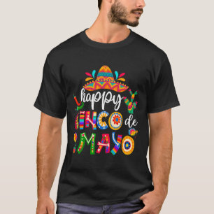 Feliz 5 De Maio Cinco Viva México Camisa Para Home