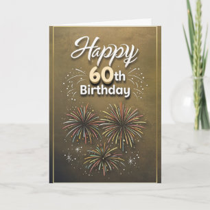 Feliz 60º Cartão de Aniversário