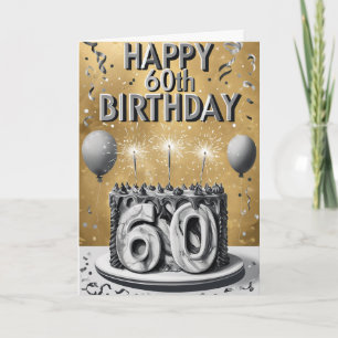 Feliz 60º Cartão de Aniversário