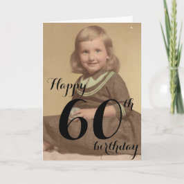 Feliz 60º Cartão de Aniversário de Foto