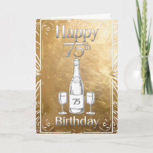 Feliz 75º Cartão de Aniversário