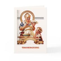 Feliz Ação de Graças. Cartões de Saudação de Arte