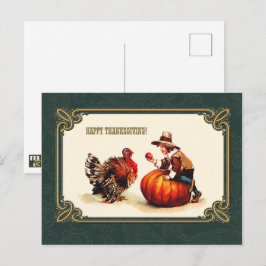 Feliz Ação de Graças. Cartões postais Design de Vi