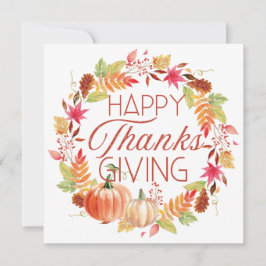 Feliz Ação de Graças Floral Fall Wreath