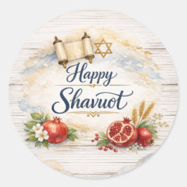 Feliz Adesivo de Shavuot, Chag Shavuot Sameach