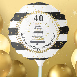 Feliz Aniversário A Qualquer Idade Preta, Branca, 