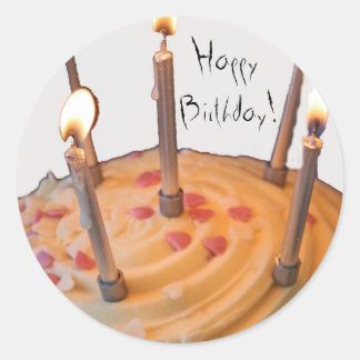 Feliz aniversário! Adesivos