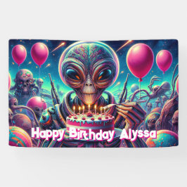 Feliz aniversário | Alienígena Personalizada Consi