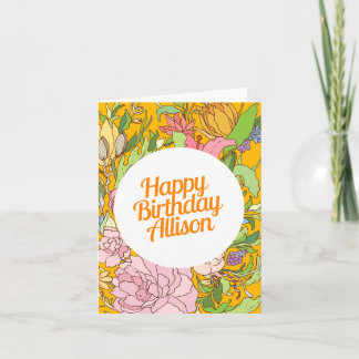 Feliz aniversário Allison | Cartão de Aniversário 