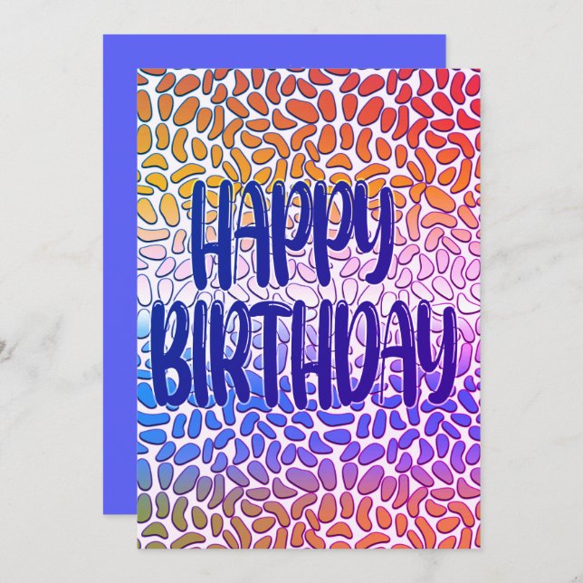 Feliz aniversário, amor! (Frente/Verso)