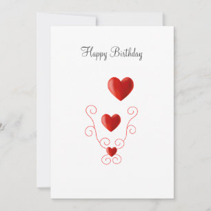 Feliz Aniversário Amor Corações Aniversário