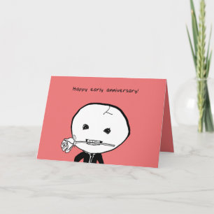 Feliz aniversário antecipado! Ou Tarde? Cartão