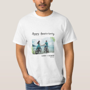 Feliz Aniversário - Camisa Branca Personalizada