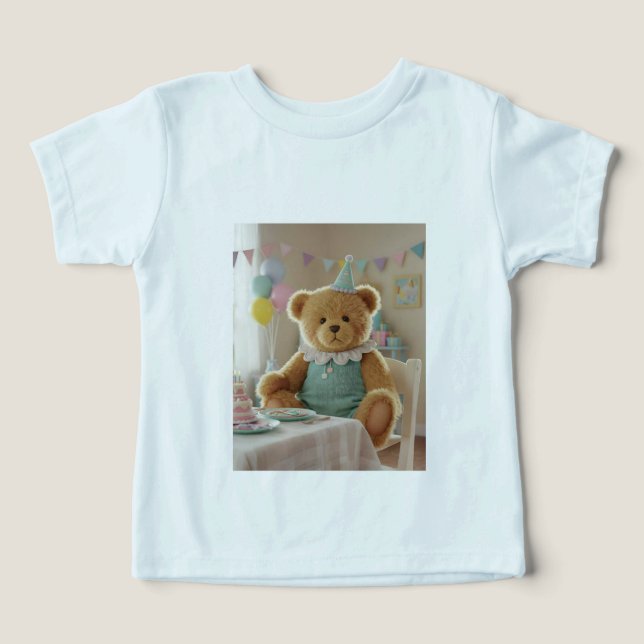 Feliz aniversário! Camiseta para Crianças (Design frontal)