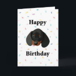 Feliz Aniversário Cão Cachshund Engraçado Cartão d<br><div class="desc">Feliz Aniversário - Cartão de Saudação de Cachshund

dentro de Vazio esquerdo para sua própria mensagem pessoal

Dê uma olhada nos outros itens</div>