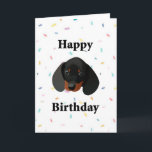 Feliz Aniversário Cão Cachshund Engraçado Cartão d<br><div class="desc">Feliz Aniversário - Cartão de Saudação de Cachshund

dentro de Vazio esquerdo para sua própria mensagem pessoal

Dê uma olhada nos outros itens</div>