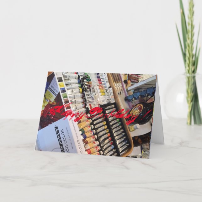 Feliz aniversário! Cartão (Frente)