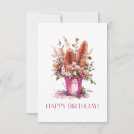Feliz Aniversário - Cartão de Balde Australiano de