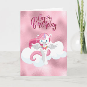 Feliz Aniversário Cartão de Boas Vindas Pegasus Un