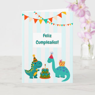 Feliz Aniversário Cartão de Dinosaurio