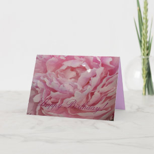 Feliz Aniversário Cartão de Peonia