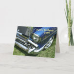 "Feliz aniversario, cartão do filho"<br><div class="desc">' 57 Chevy com lotes do cromo.</div>