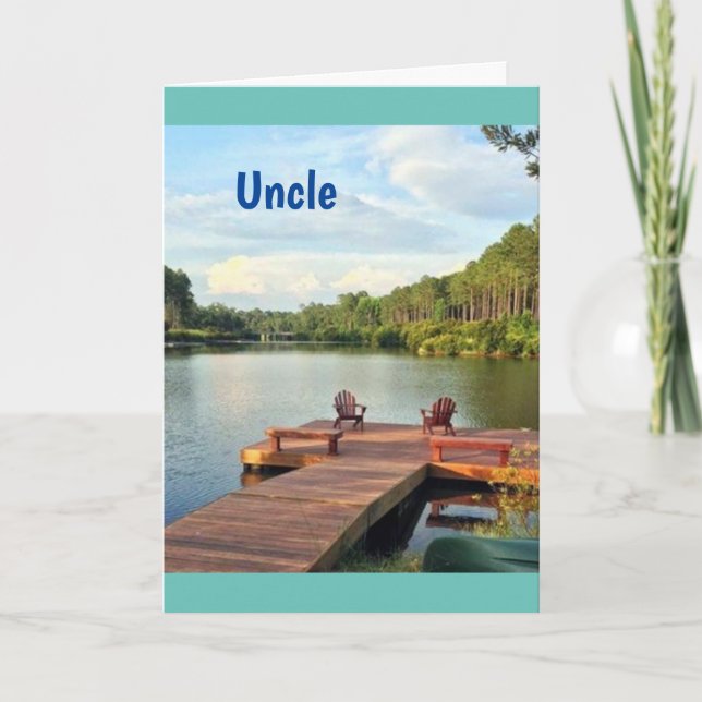 **"FELIZ ANIVERSÁRIO*** CARTÃO DO TIO (Frente)