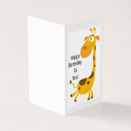 Feliz Aniversário - Cartão Infantil