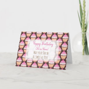 Feliz Aniversário - Cartão Personalizado de Cupc