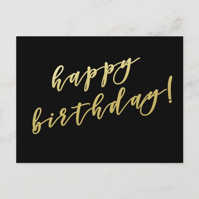 Feliz Aniversário | Cartão Postal com Letra de Our (Frente)