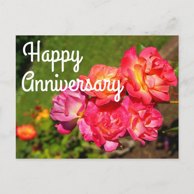 Feliz Aniversário Cartão Postal da Rosa Joseph's C (Frente)