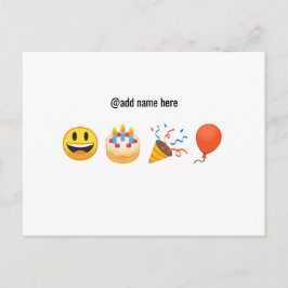 Feliz Aniversário | Cartão Postal de Emoji Persona