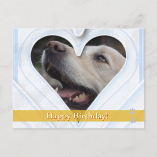Feliz aniversário! - cartão postal do cão