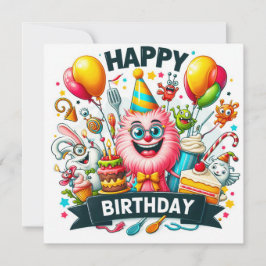 Feliz Aniversário - Cartões Saudáveis