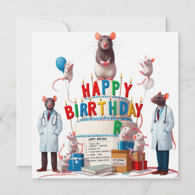 Feliz Aniversário - Cartões Saudáveis (Frente)