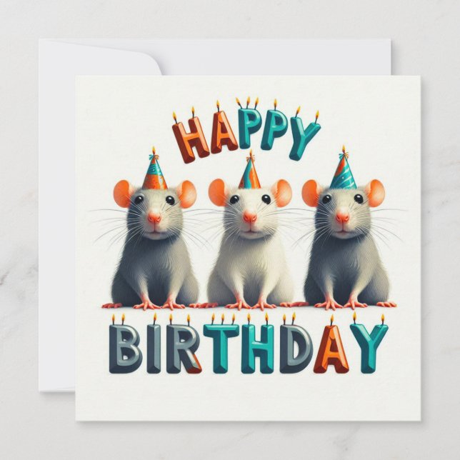 Feliz Aniversário - Cartões Saudáveis (Frente)