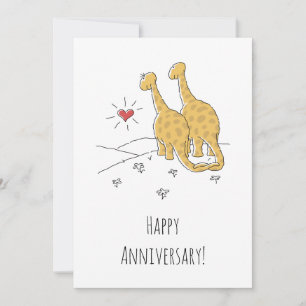 Feliz Aniversário Casado Cartão de Dinossauros Cas