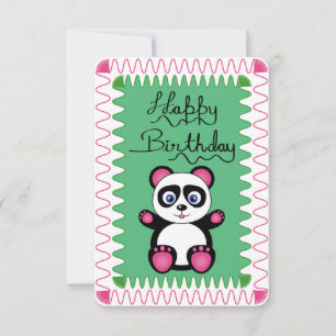Feliz Aniversário Com Panda Rosa