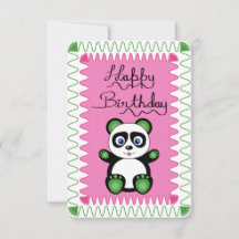 Feliz Aniversário Com Panda Verde