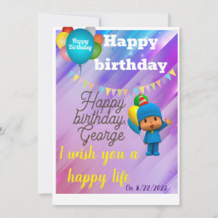 Feliz aniversário Convite