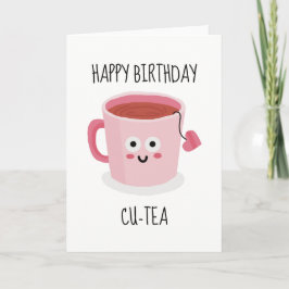 Feliz Aniversário Cu-tea Engraçado Cartão Sarcásti