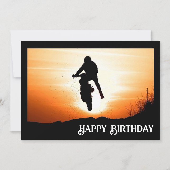Feliz Aniversário da Bicicleta Dirt (Frente)