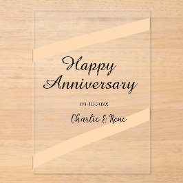 Feliz aniversário de casamento linhas laranja past