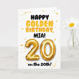 Feliz Aniversário de Ouro, Cartão de Aniversário d