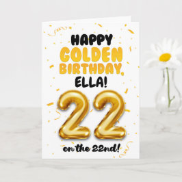 Feliz Aniversário de Ouro, Cartão de Aniversário d