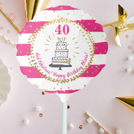 Feliz Aniversário De Qualquer Idade Branca Rosa E 