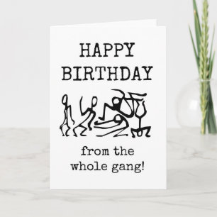 Feliz Aniversário De Todos Nós, Cartão De Colega